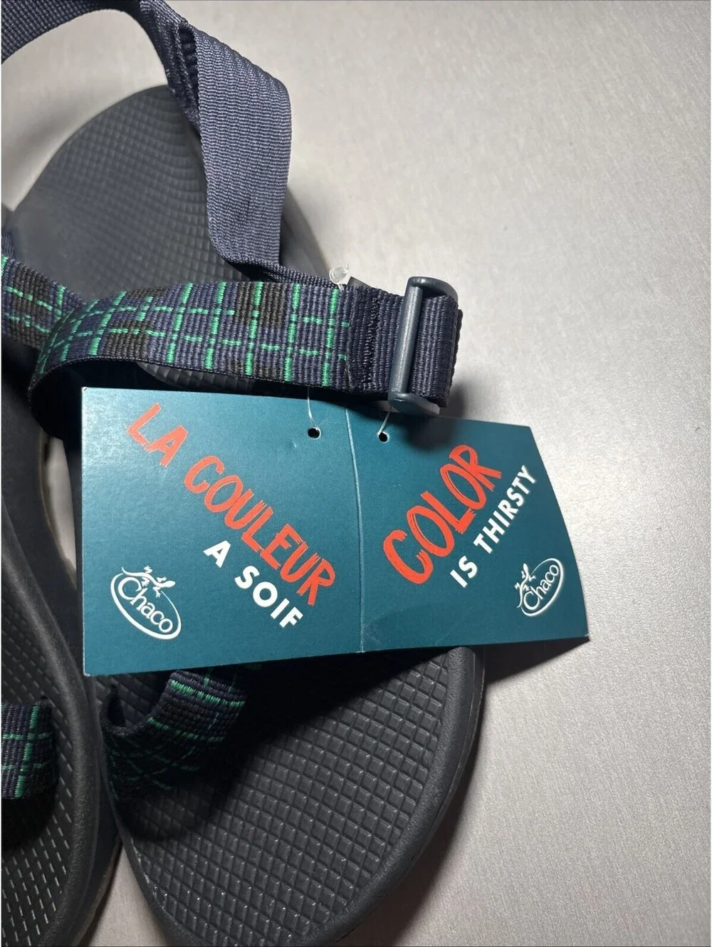 CHACO Z CLOUD Sandals Mens US 11 EU 44 Water Shoes Black Blue JCH107257 NWT NEW